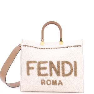 Fendi Sunshine Shopper Tote Shearling #235117F22B